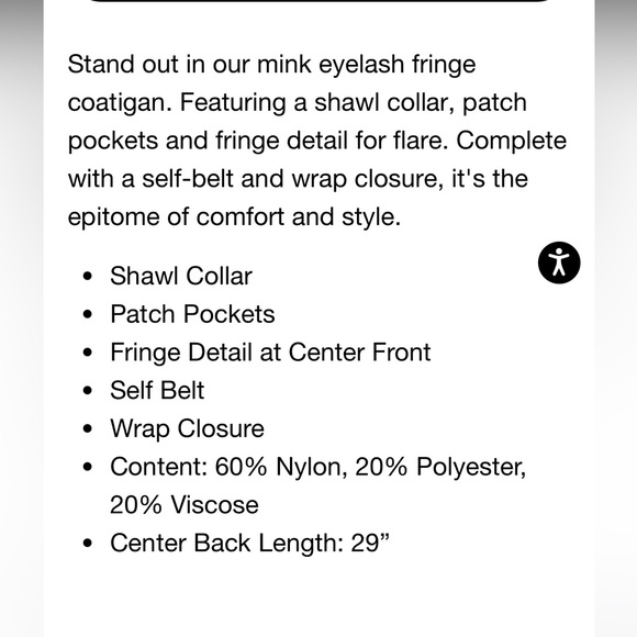 Anthropologie NWT NVLT Fringed Coatigan size XL. - Picture 16 of 16